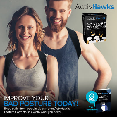 ActivHawks - Correcteur De Posture - Redresse Dos Épaules Avachies (AH-PC04)